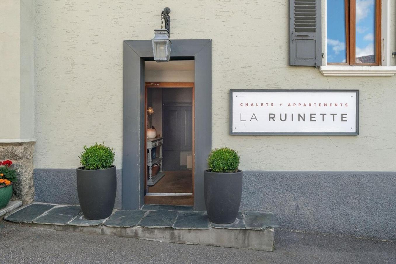 La Ruinette - Boutique Apartments Le Châble Exterior foto